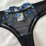 Black Transparent Set with Blue Flowers - Image 7