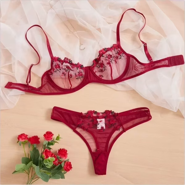 Ruby Red Transparent Set