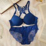 Dark Cerulean China Front Open Butterfly Set