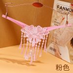 Charm Pink Butterfly Pearl Thong Panty